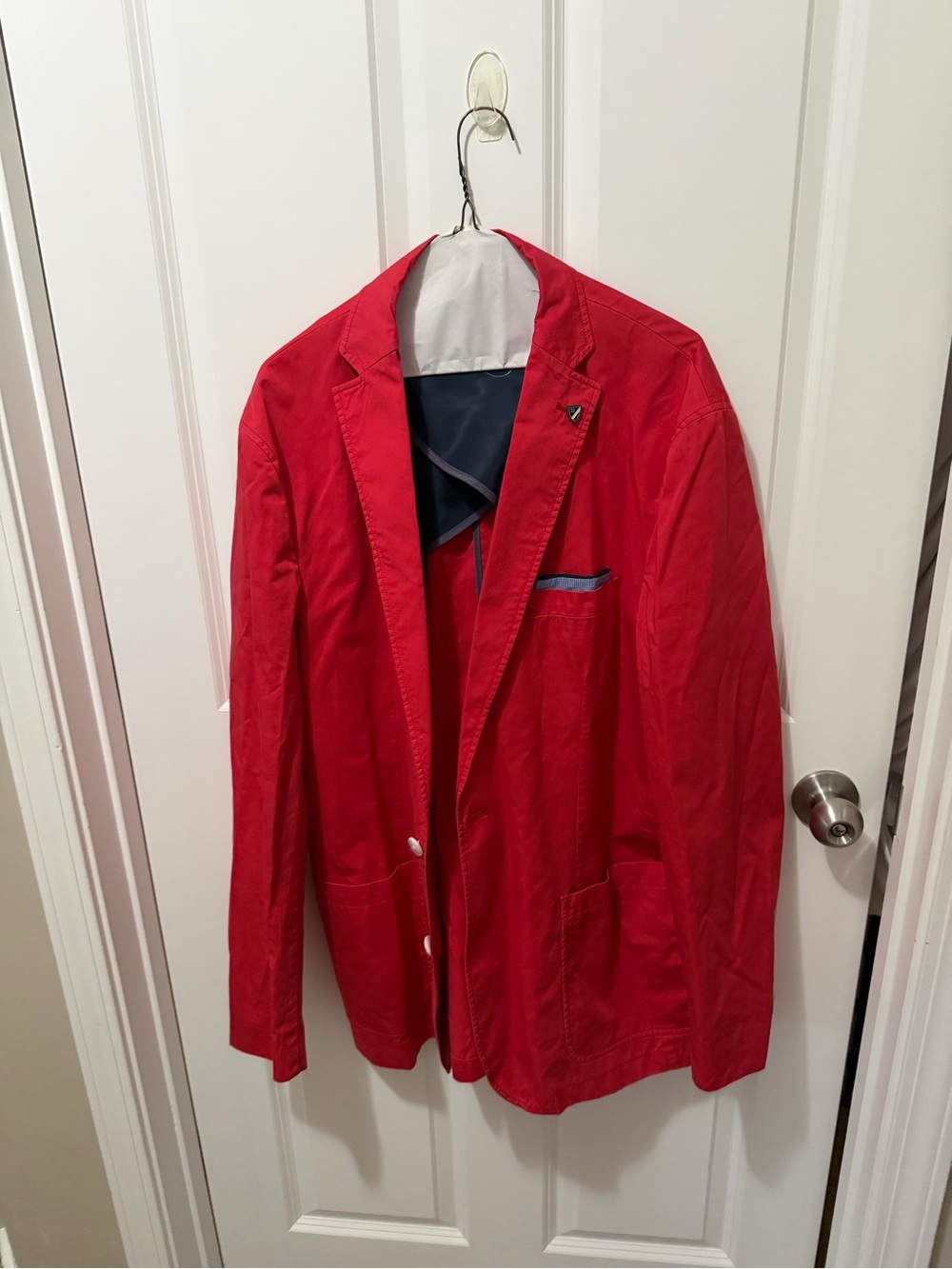 Daniel Cremieux Red Sport Coat with Navy Trim